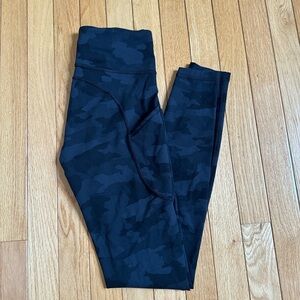 Lululemon black camo leggings , full length